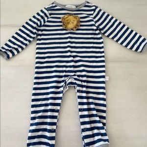 ALBETTA STRIPED ROMPER Yellow Lion